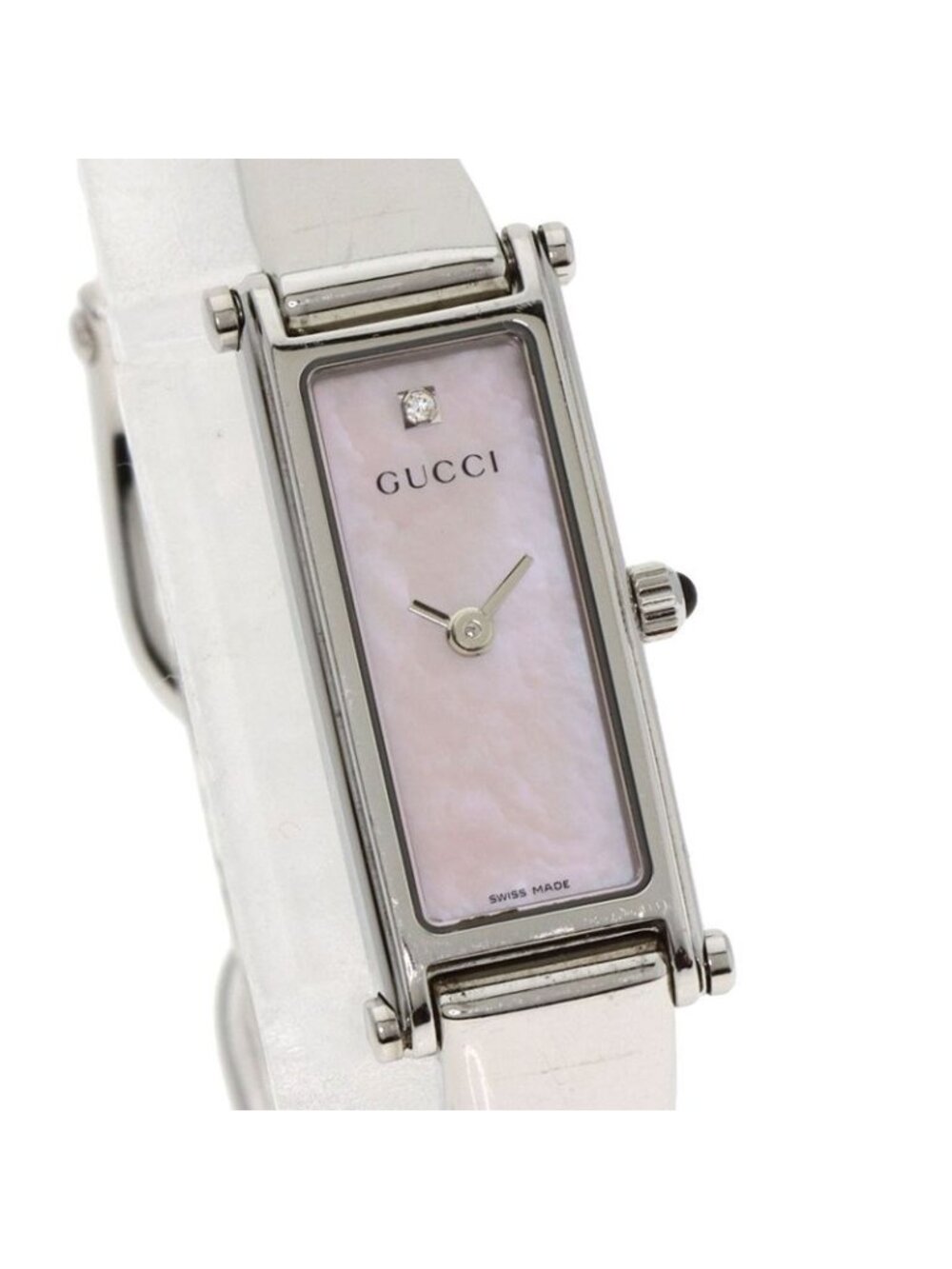 Gucci Square Face Diamond Watch SS - Picture 4 of 15